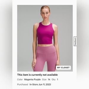 Wunder Train Racerback Tank Top 14 magenta purple